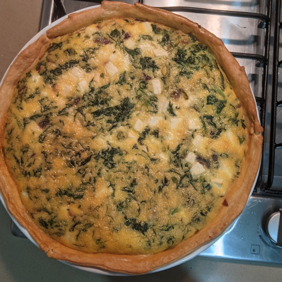 Spinach and Fetta&nbsp;Quiche