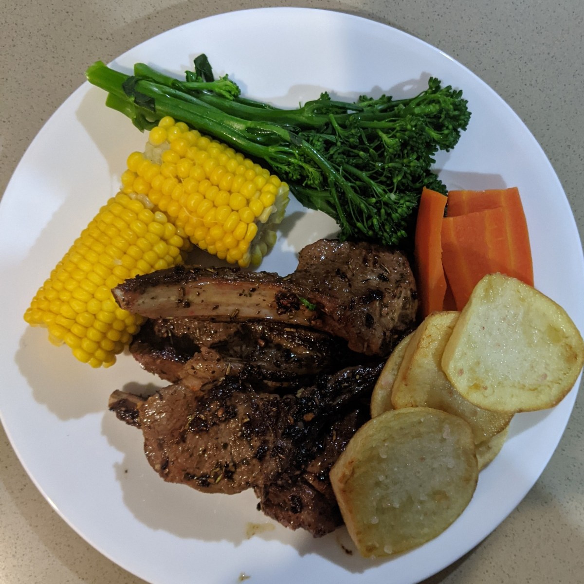 Lamb Cutlet Dinner