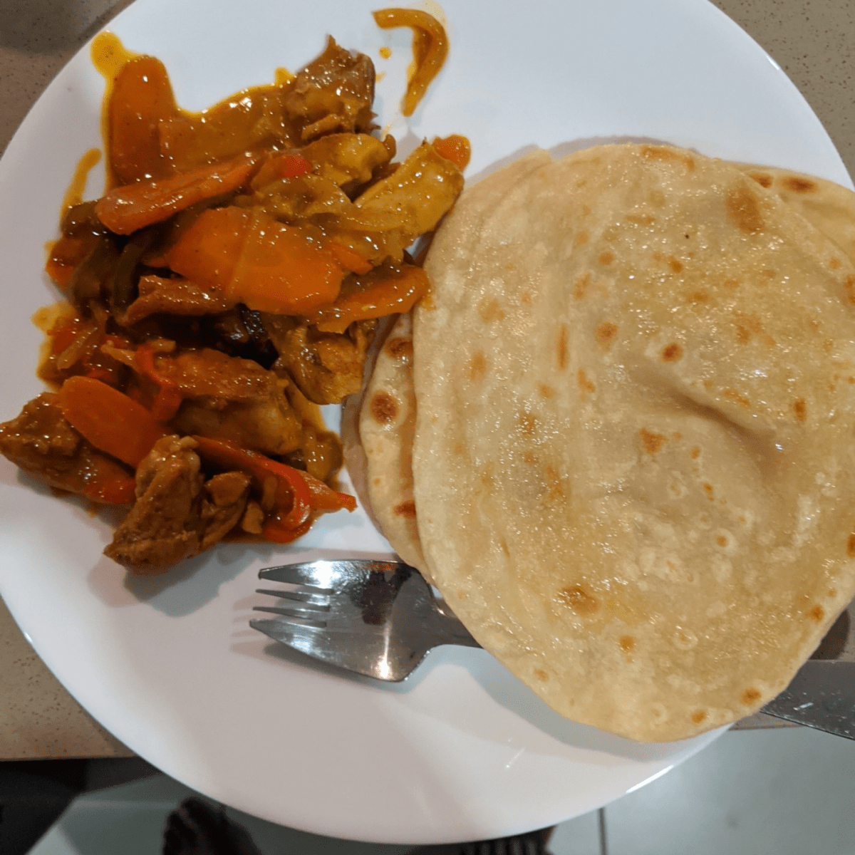 Chicken Coconut Curry with&nbsp;Roti